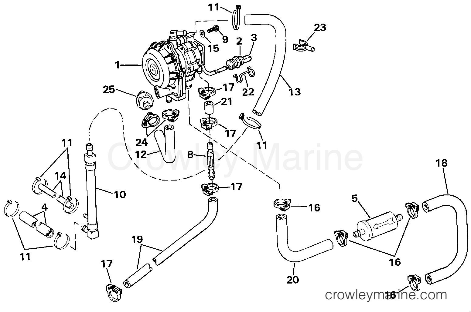 1990 Evinrude Outboards 115 - VE115TXESB VRO2 PUMP - 90/100/115 MODELS section