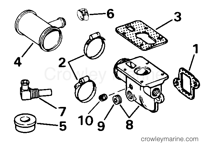 1994 Rigging OMC Stern Drive - All Models - HEATER KIT - 3.0 MODELS