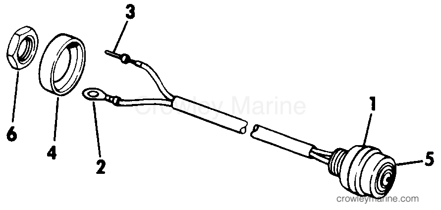 1984 Outboard 25 - J25RWCRD - SHORTING SWITCH