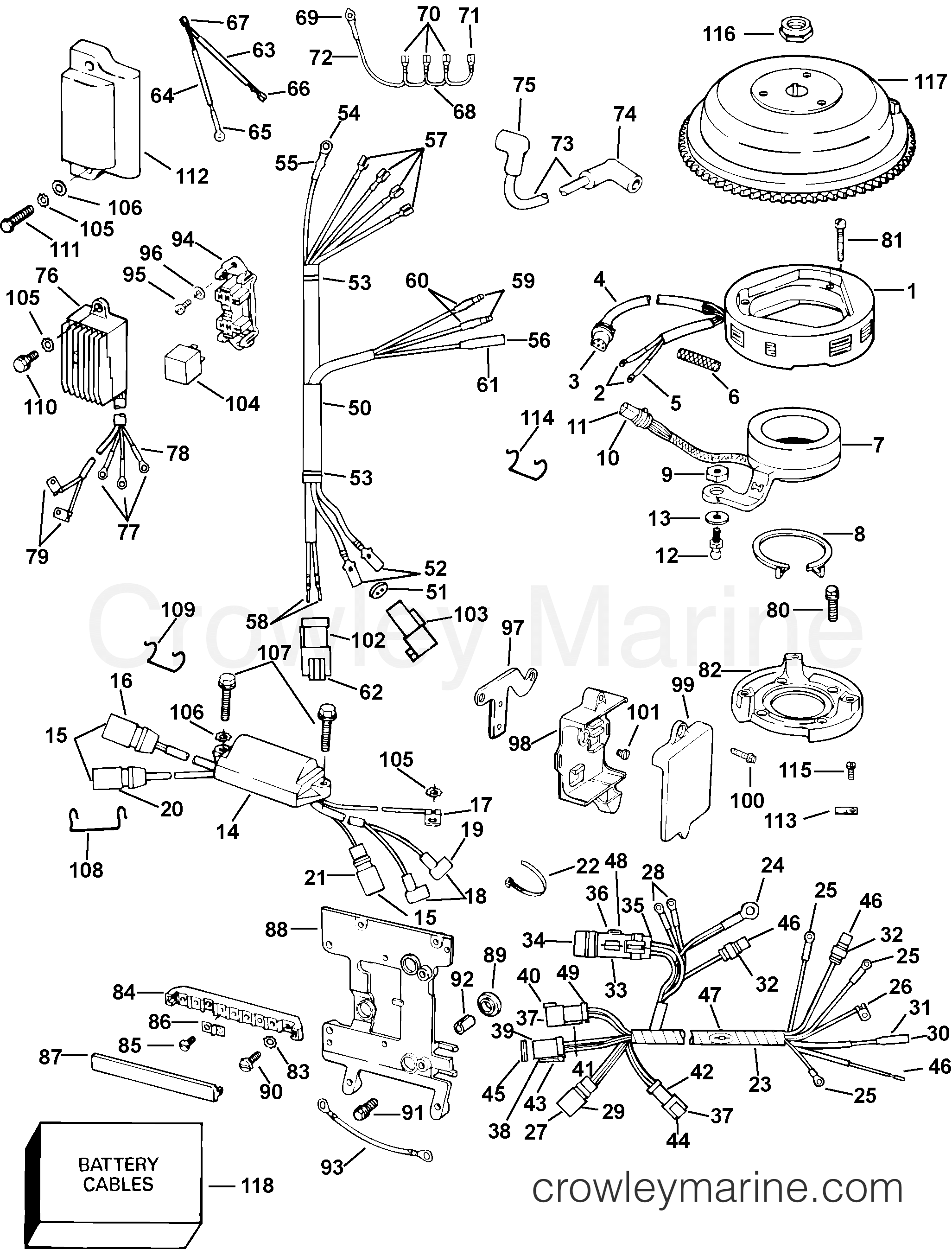 2002 Outboard 40 - J40PLSNF - ELECTRICAL / IGNITION SYSTEM