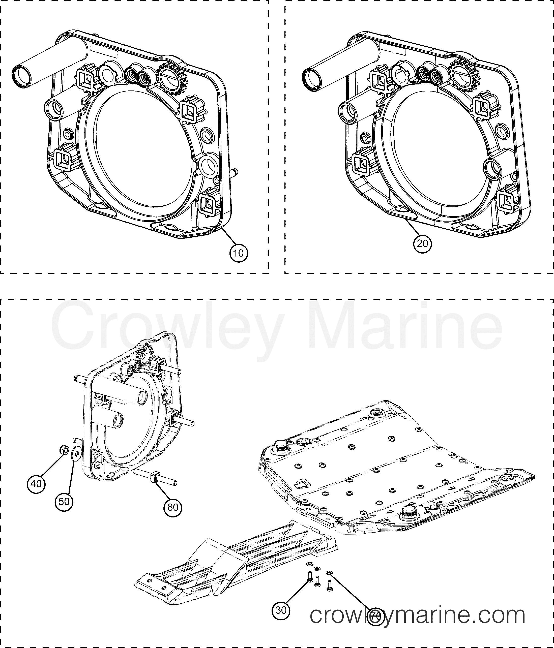 AF Powertrain 200 - 440010AFA - PUMP SUPPORT AND HARDWARE