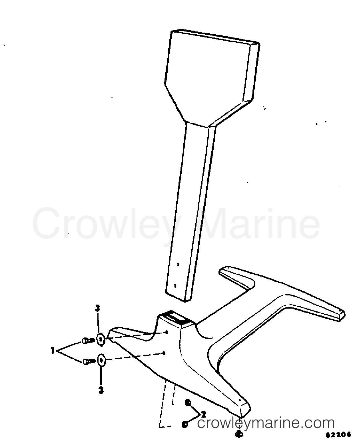 1982 Rigging Accessories - Miscellaneous - ENGINE DISPLAY STAND 4.5 - 35