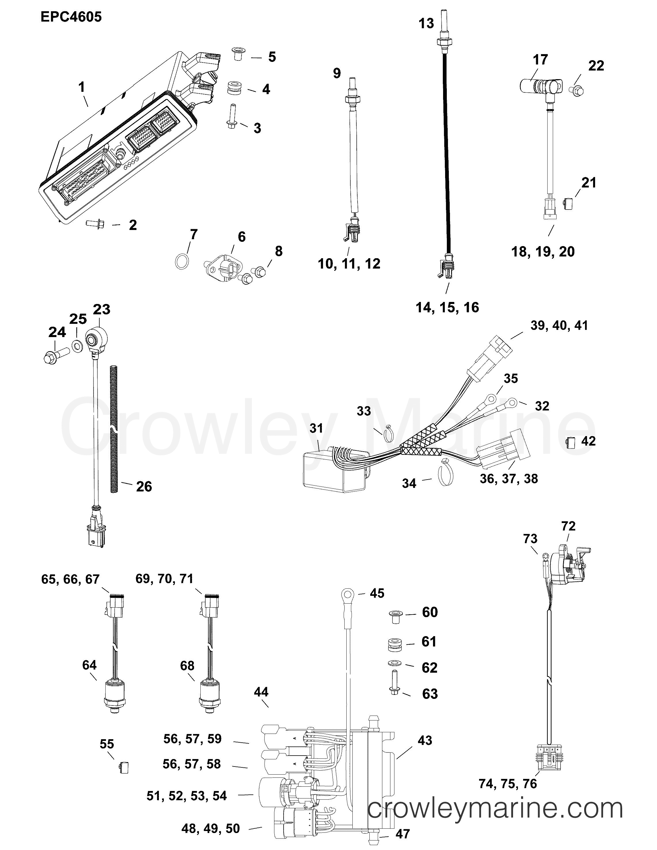 AB Outboard 300 - 3.4L - E300LUABA - MODULES & SENSORS