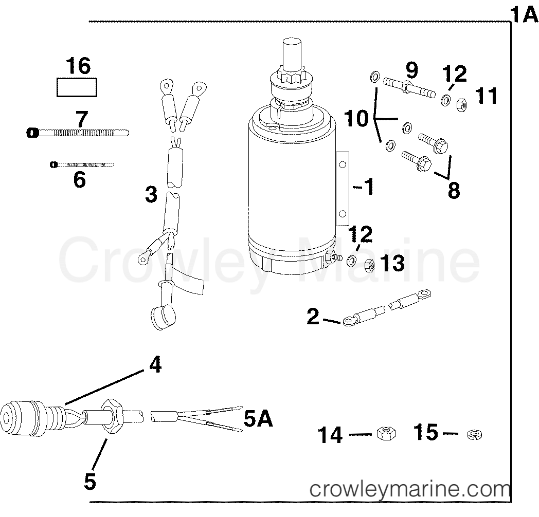 2004 Outboard 40 - E40DPLSRC - ELECTRIC START KIT