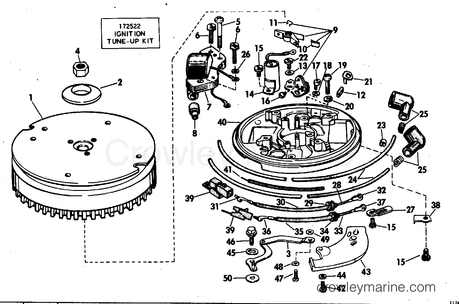 1973 Outboard 9.5 - 9RL73B - MAGNETO
