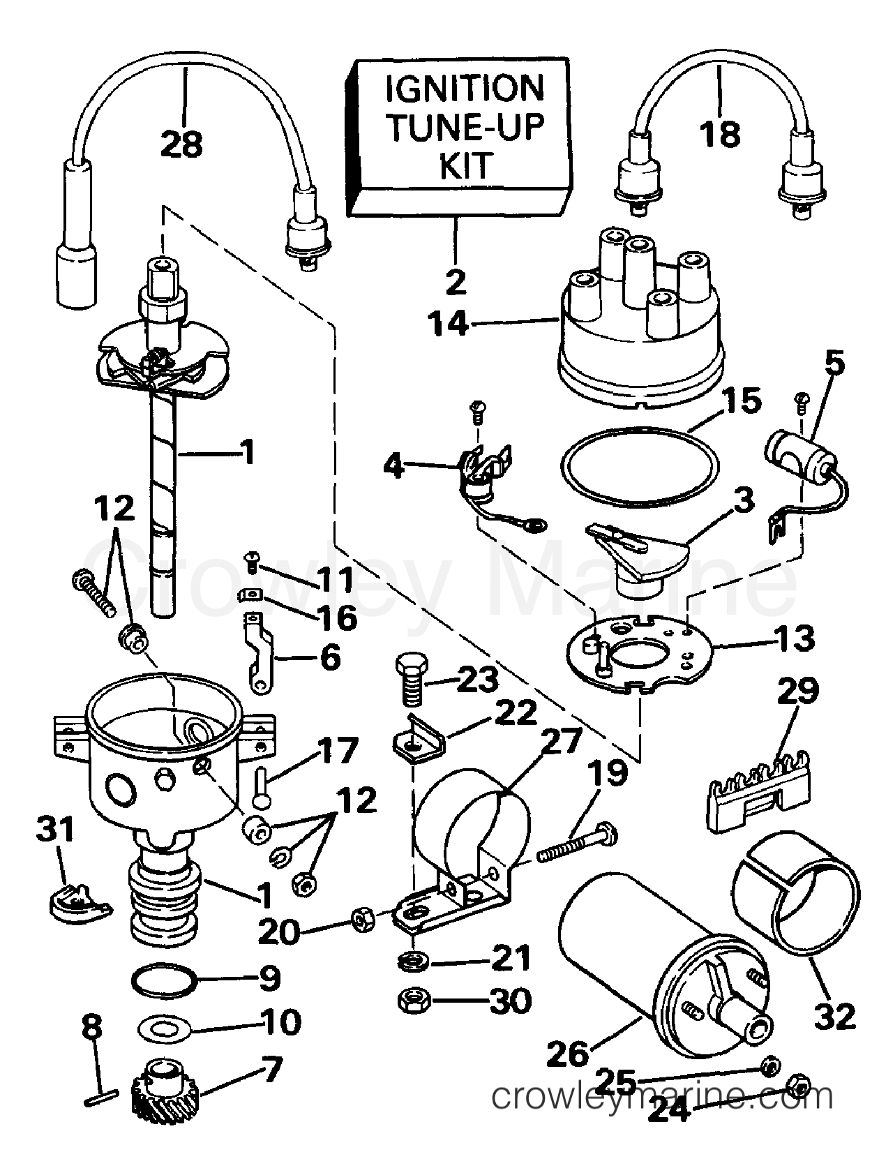 1989 Stern Drive 2.3 - 232BPRMEF - DISTRIBUTOR