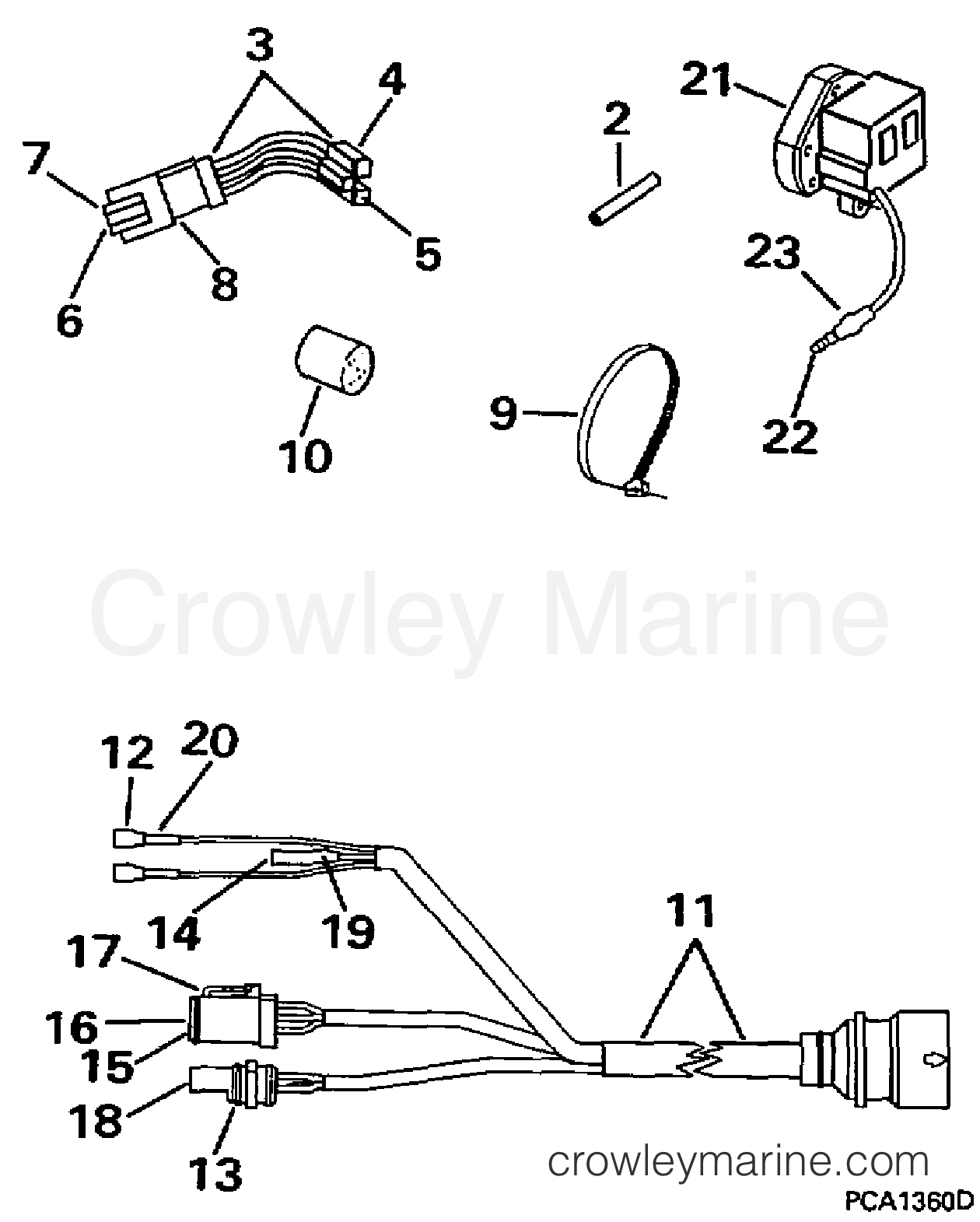 1997 Rigging Accessories - Remote Controls - CABLE ADAPTER KIT - 97 CONTROL TO 95 ENGINE