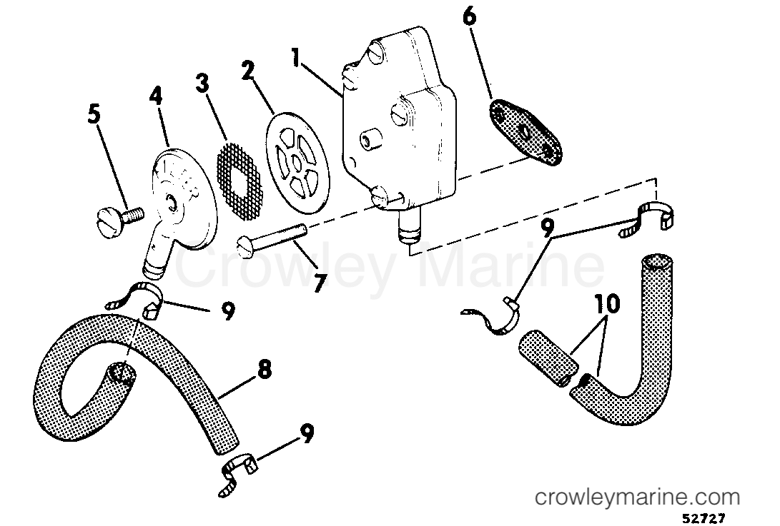1976 Outboard 40 - 40E76A - FUEL PUMP