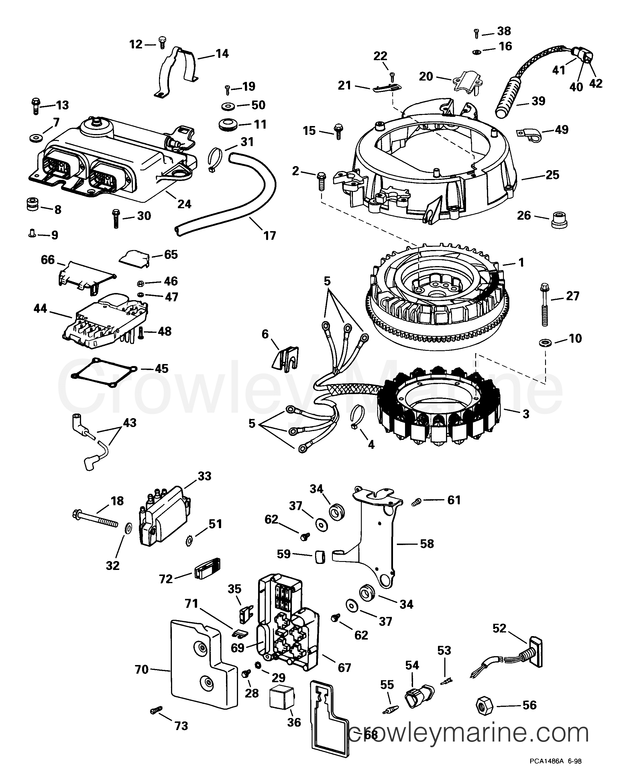 1999 Outboard 115 - E115FPXEEC - ELECTRICAL SYSTEM