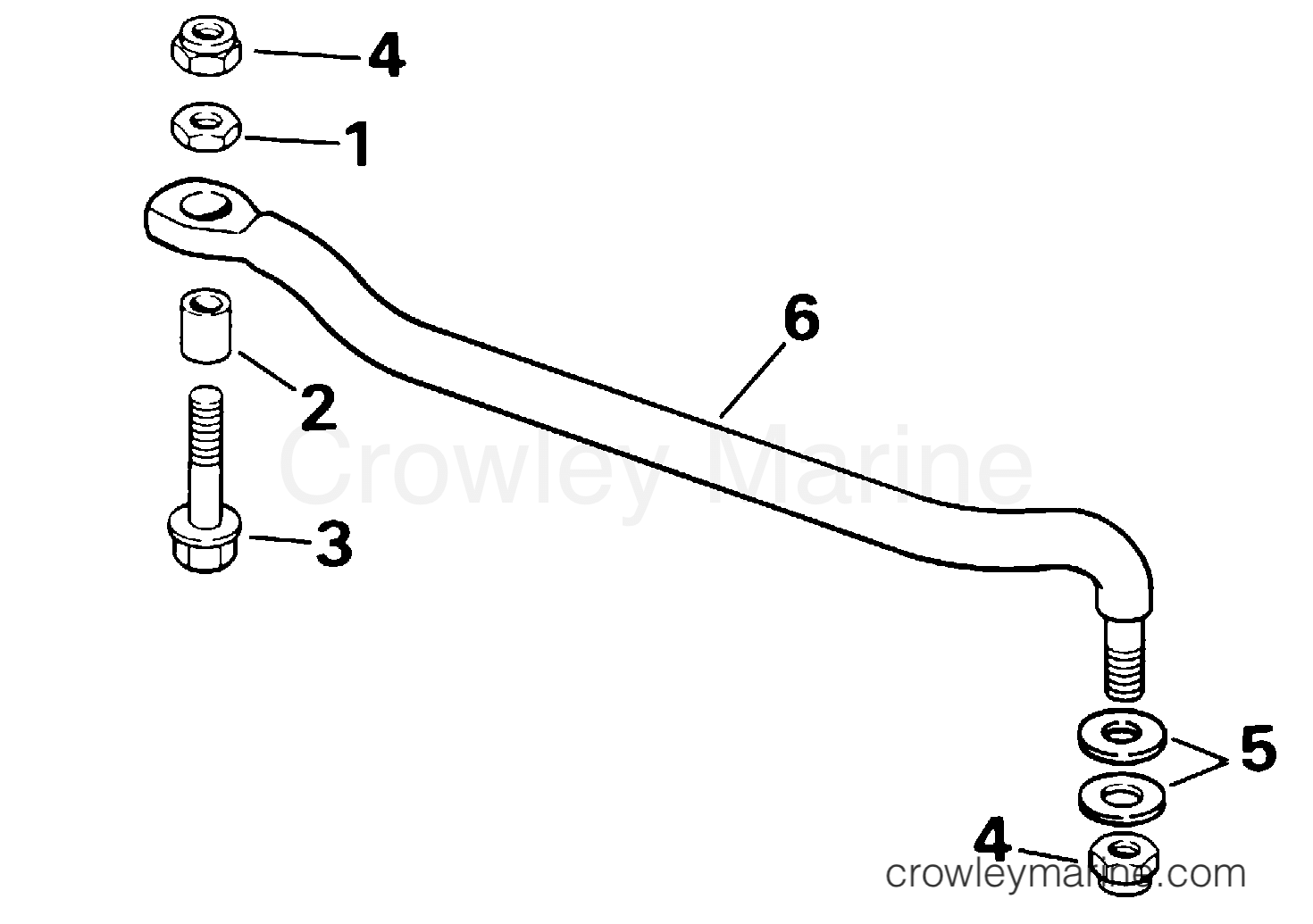 2000 Outboard 25 - J25ESSS - STEERING LINK KIT