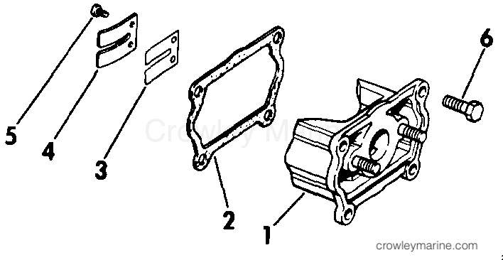 1985 Outboard 2 - J2RCOC - INTAKE MANIFOLD