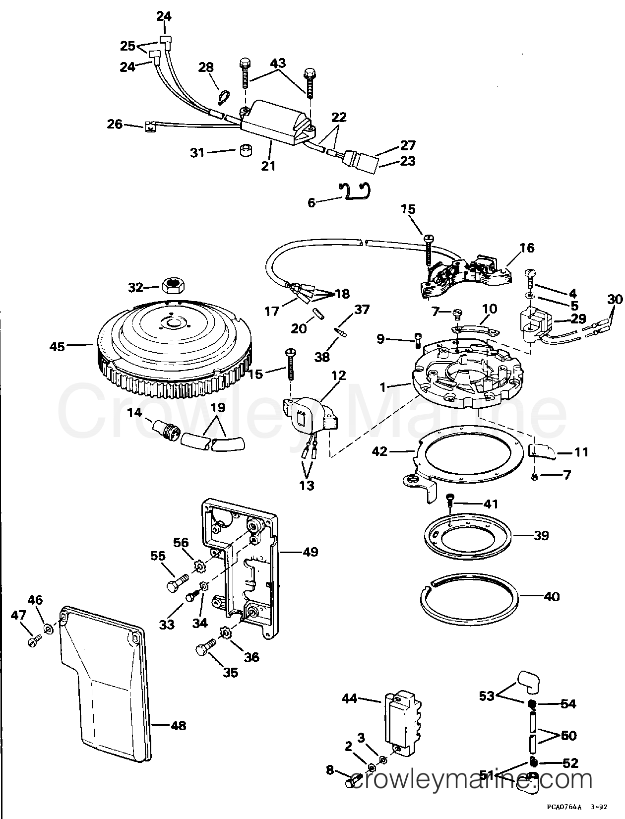 1995 Outboard 45 - J45RCLEOD - IGNITION SYSTEM