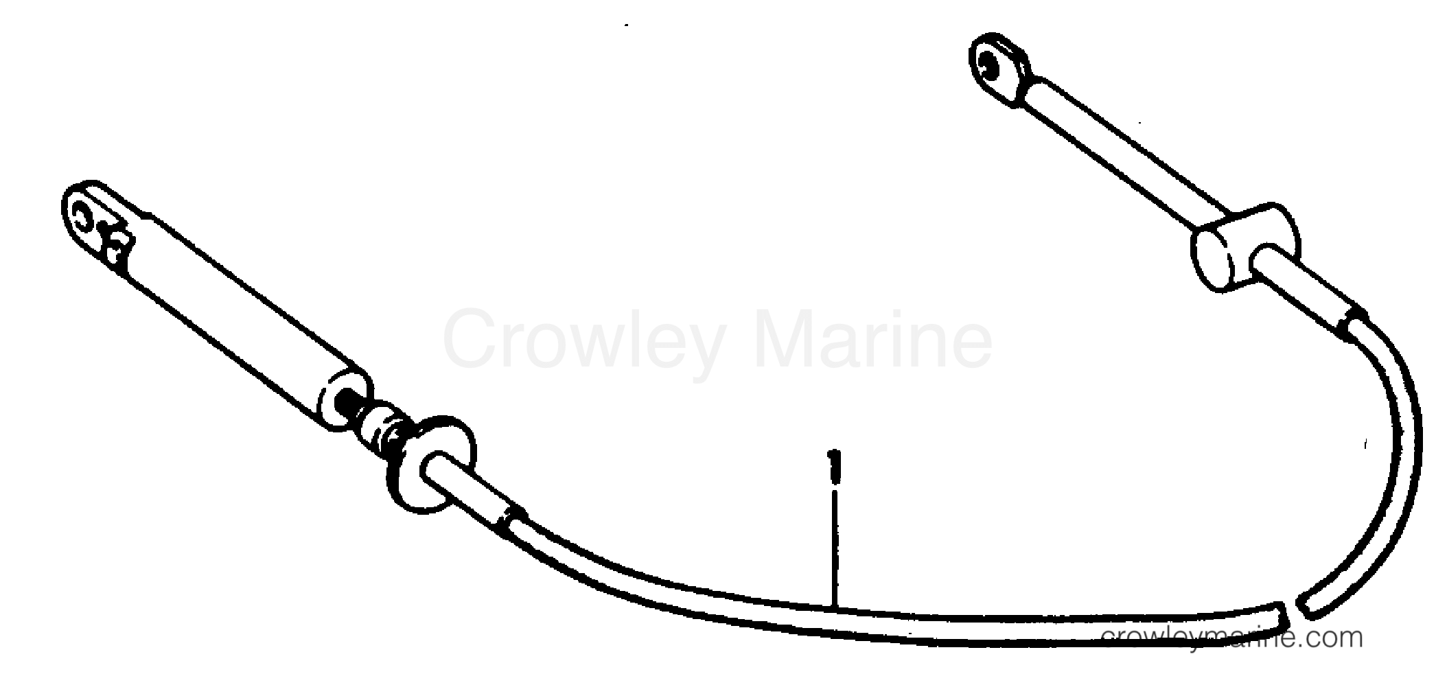 1979 Rigging OMC Stern Drive - All Models - OMC SNAP-IN TM CABLES