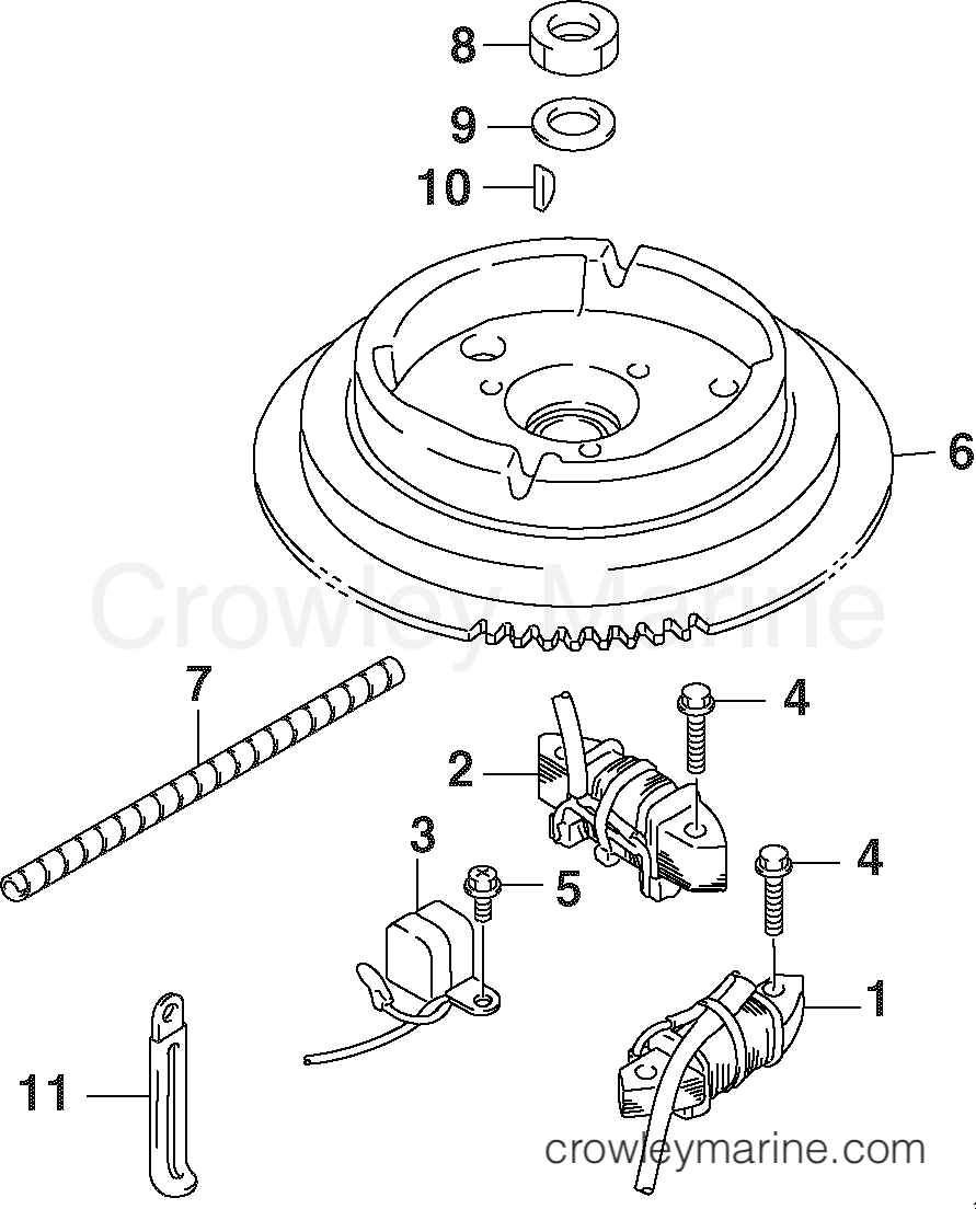 2002 Outboard 9.9 - J10RL4SNF - FLYWHEEL
