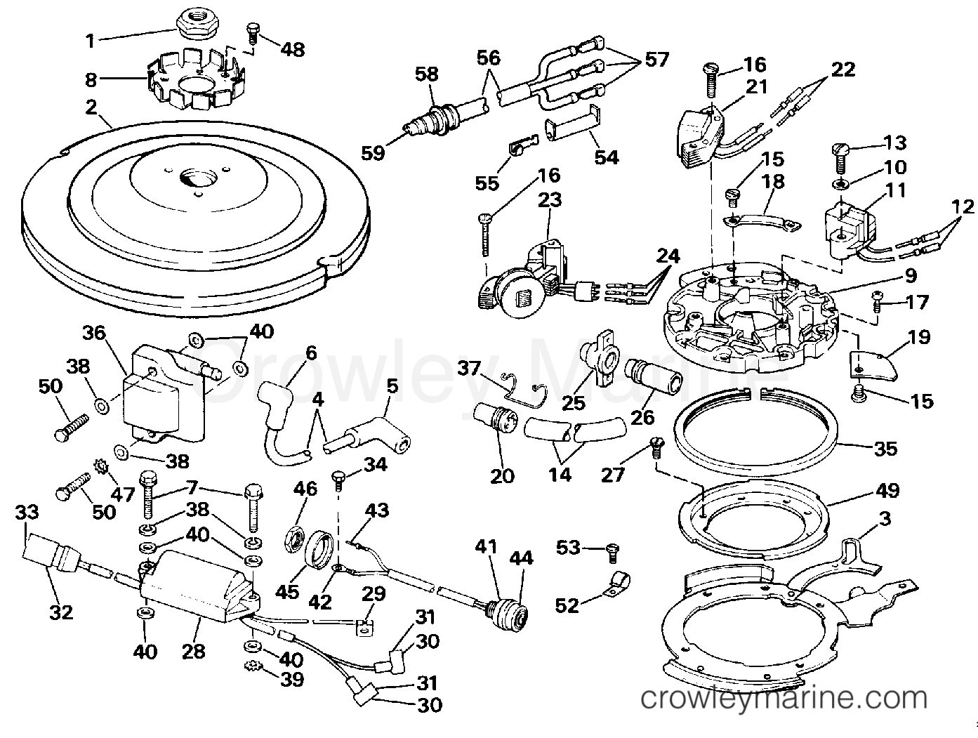 1986 Outboard 40 - J40RWCDB - IGNITION