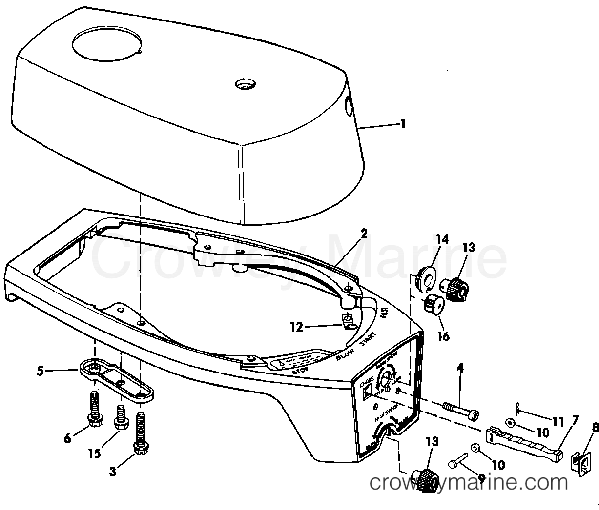1988 Outboard 1.2 - JCO-CCM - ENGINE COVER