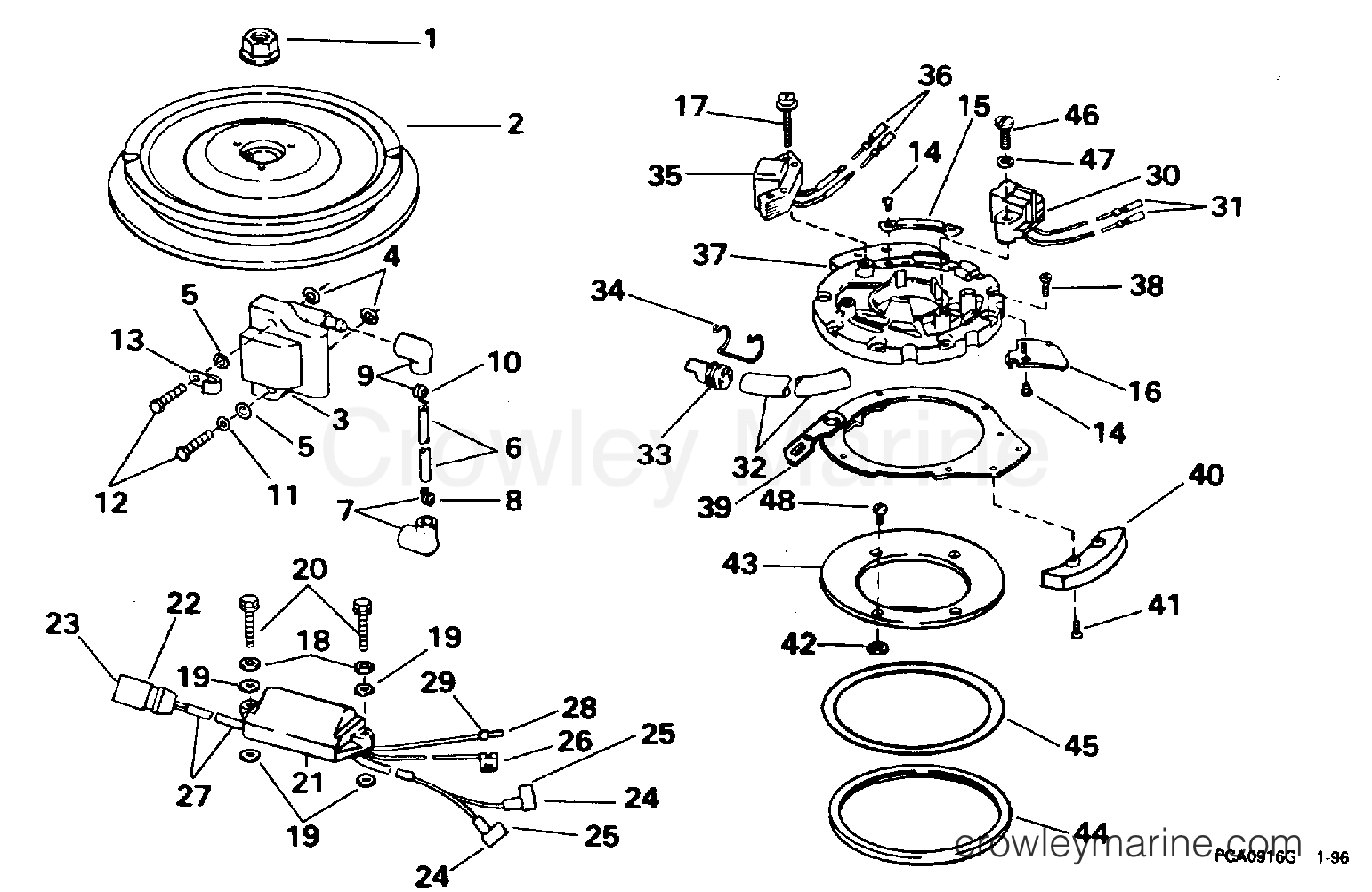 1996 Outboard 30 - J30REDE - IGNITION