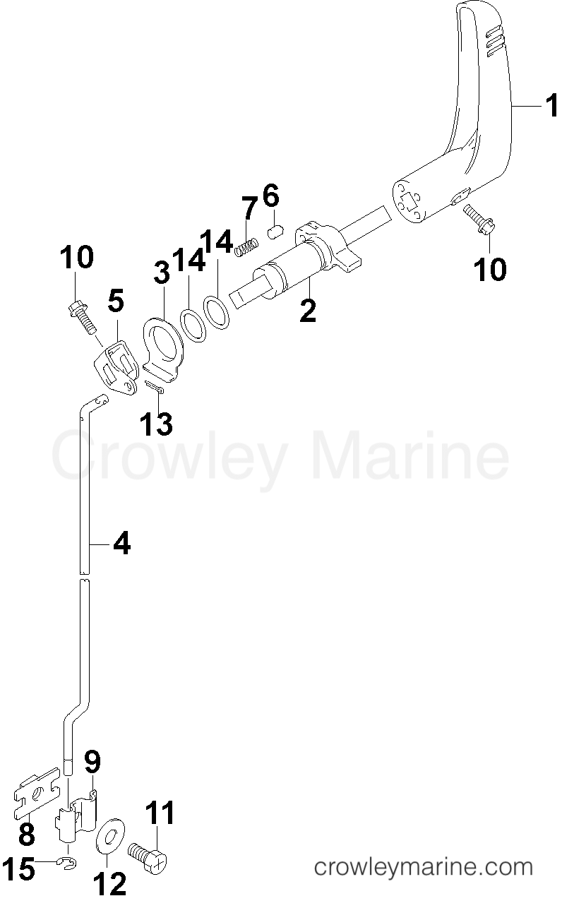 2004 Outboard 4 - J4R4SRC - SHIFT LINKAGE