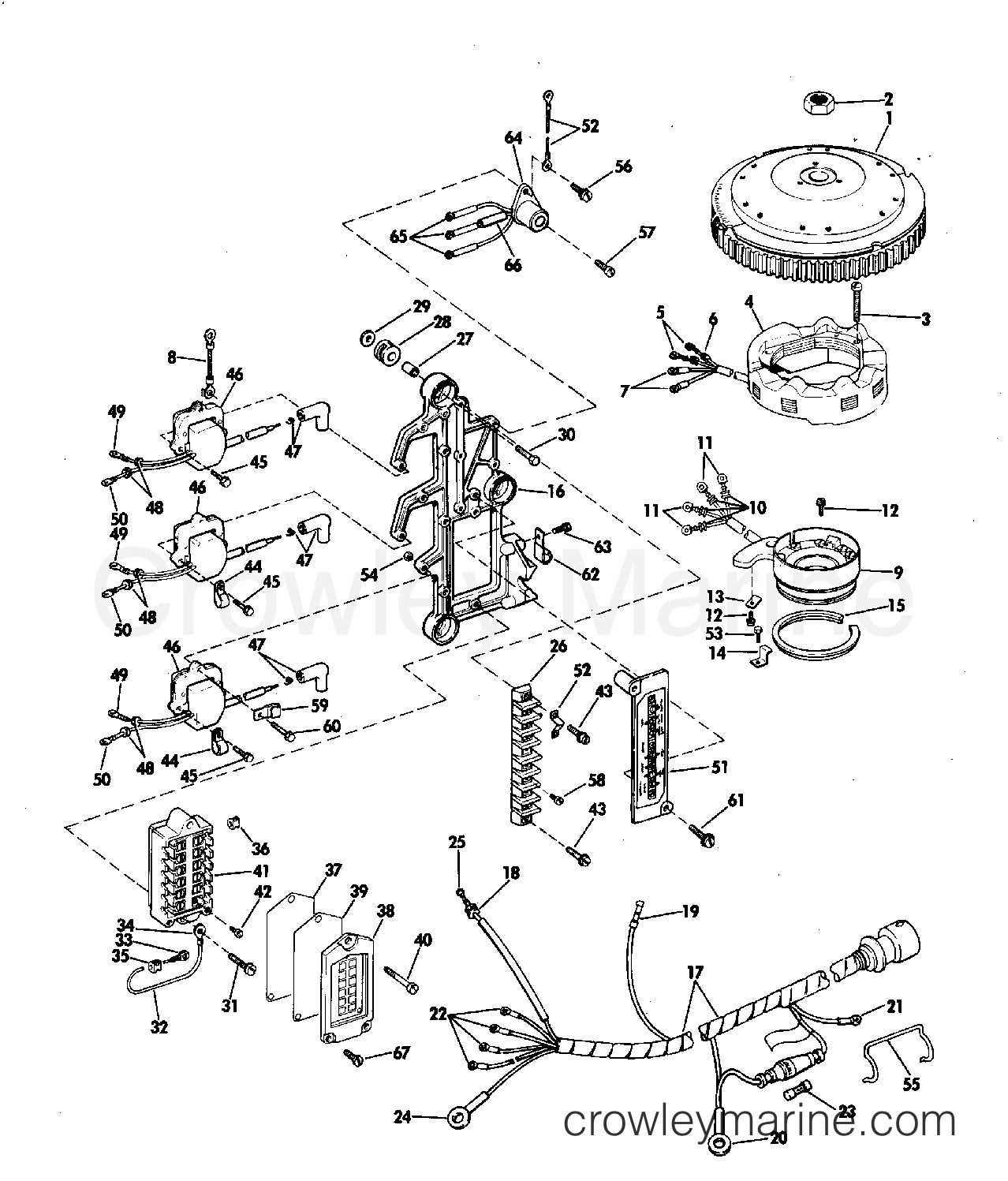 1975 Outboard 70 - 70ES75E - IGNITION SYSTEM