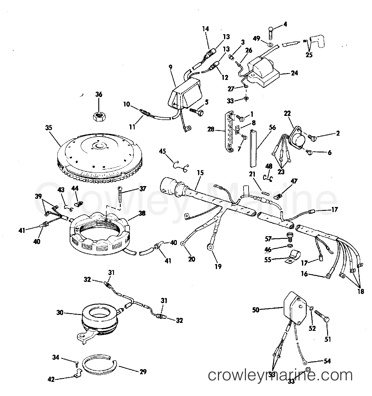 1980 Outboard 140 - J140TLCSA - IGNITION SYSTEM