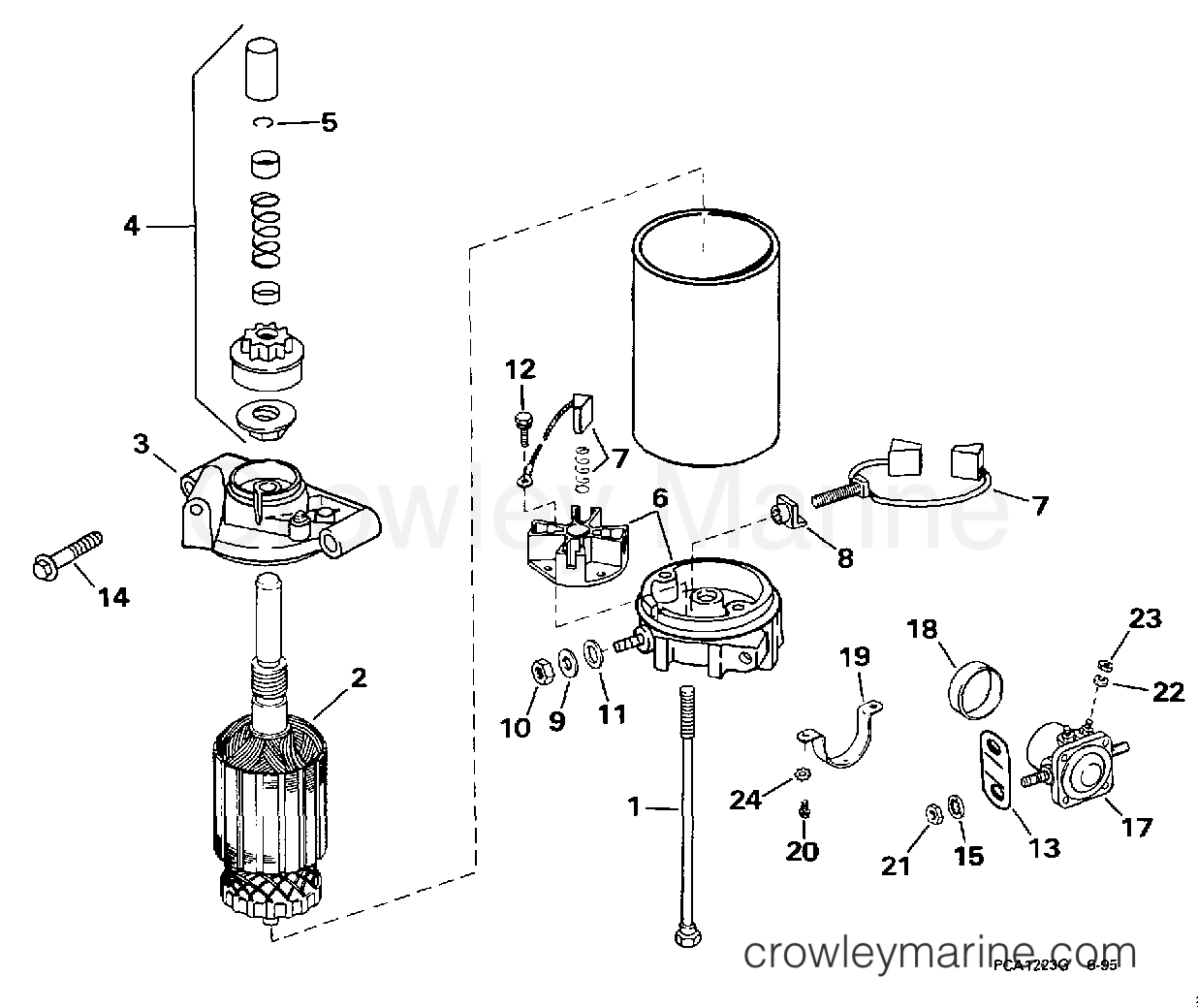 1998 Outboard 35 - BJ35QLECA - ELECTRIC STARTER