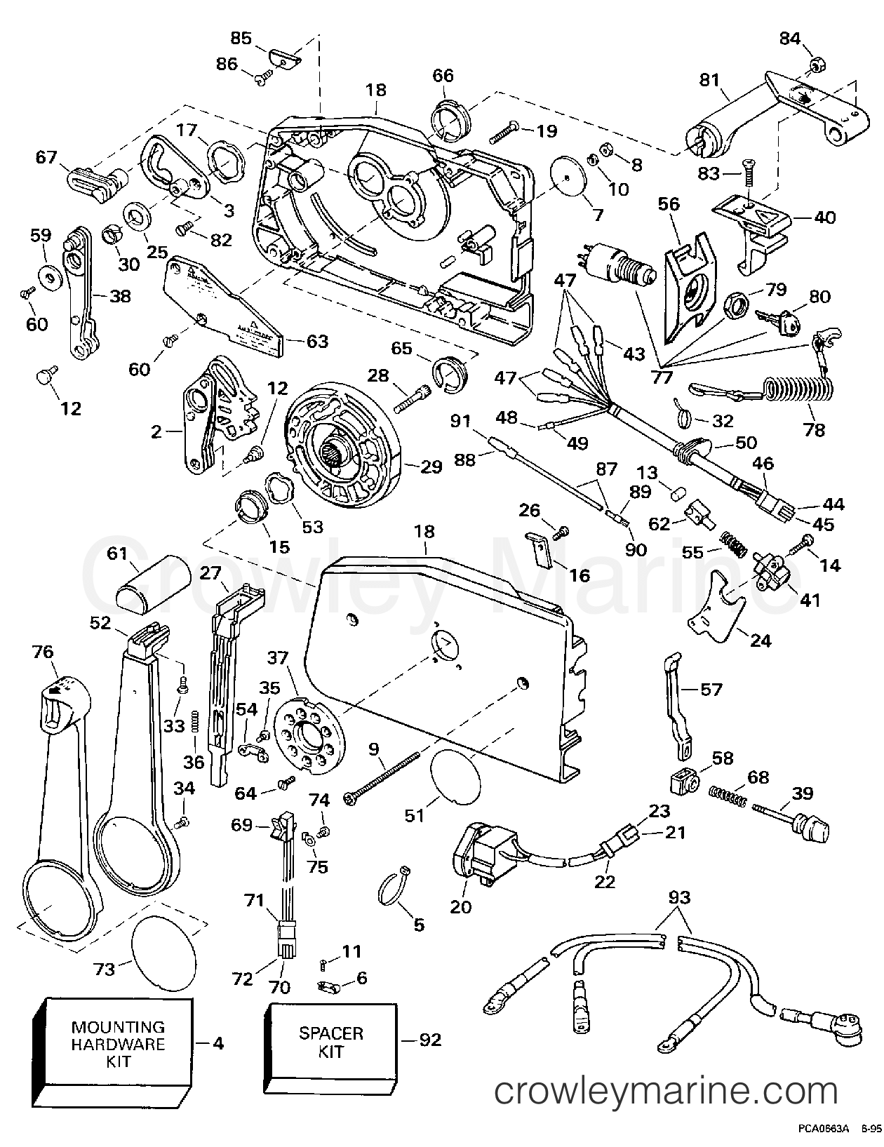 1997 Outboard 150 - SJ150WTPXT - REMOTE CONTROL