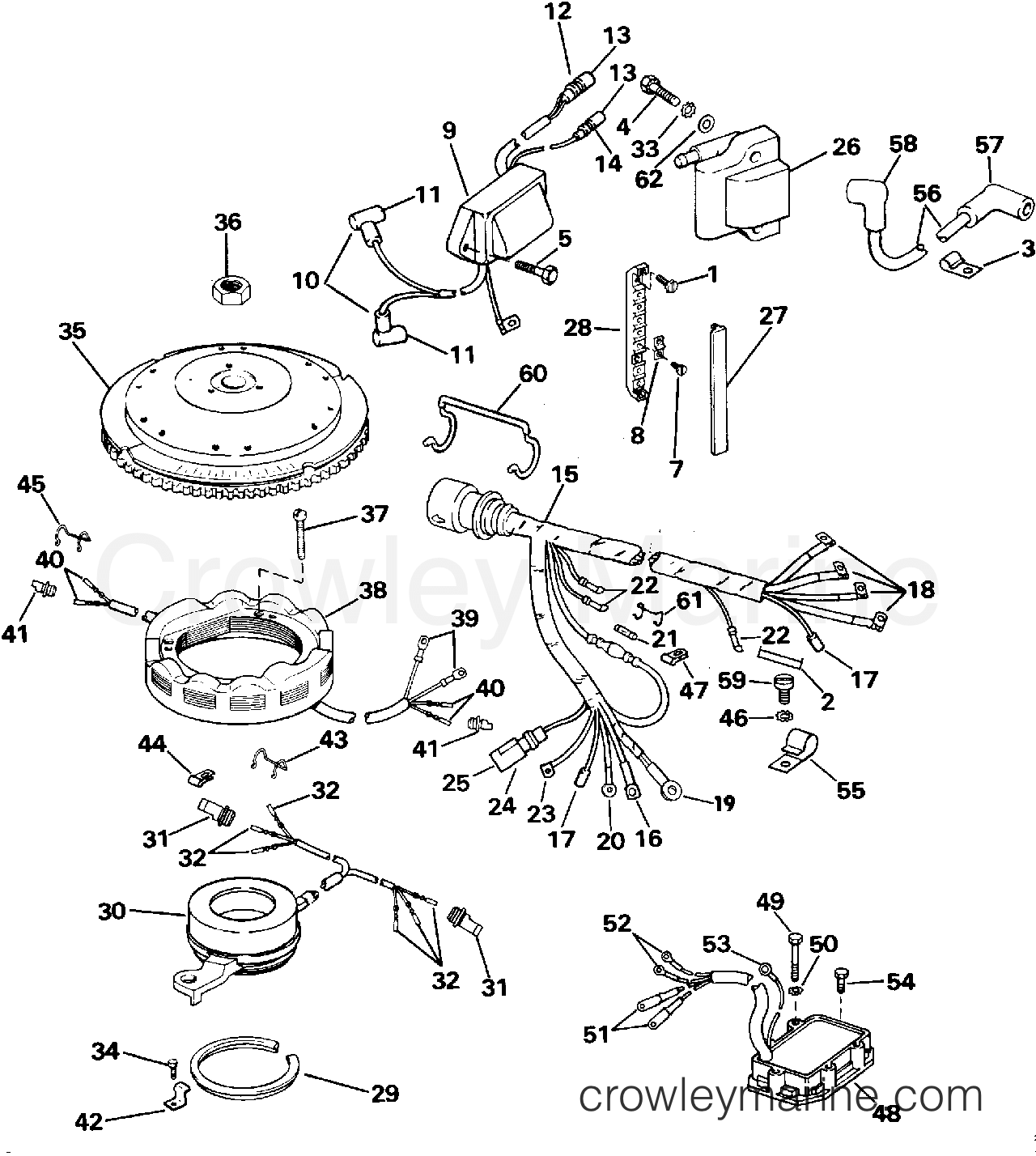 1987 Outboard 100 - J100WTXCUA - IGNITION SYSTEM