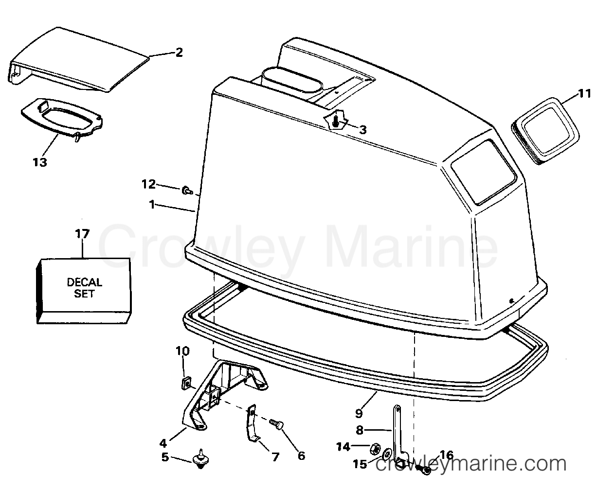1996 Outboard 65 - SJ65RSYM - ENGINE COVER