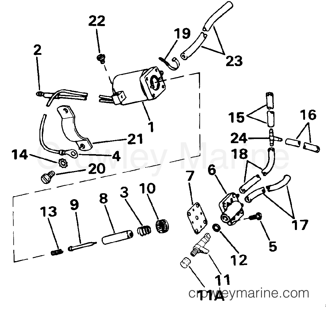 1991 Outboard 60 - J60TLEIB - ELECTRIC PRIMER SYSTEM