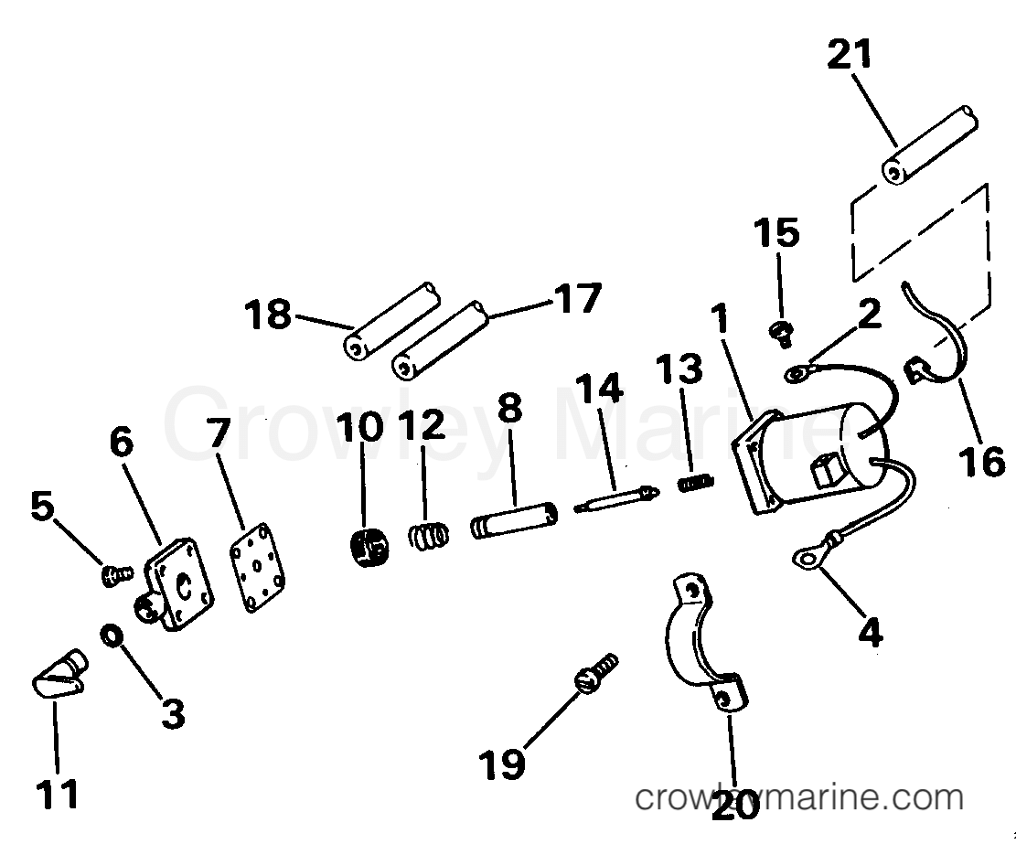 1988 Outboard 40 - E40ECCS - PRIMER SYSTEM