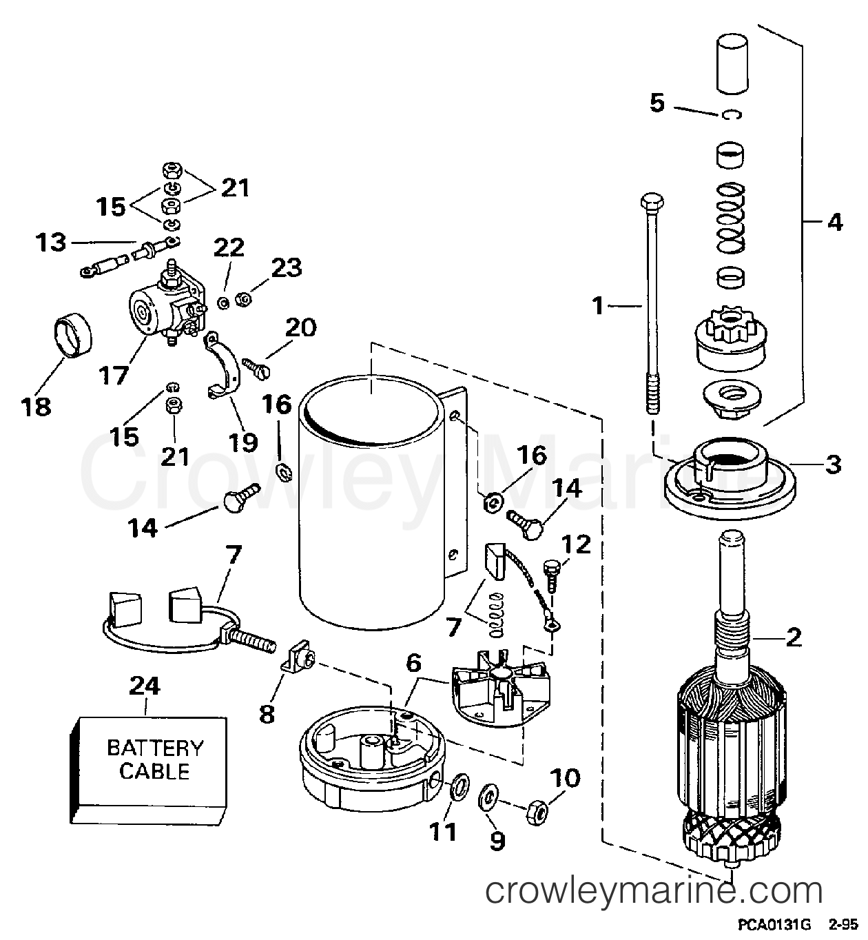 1997 Outboard 50 - J50TTLEUR - ELECTRIC STARTER