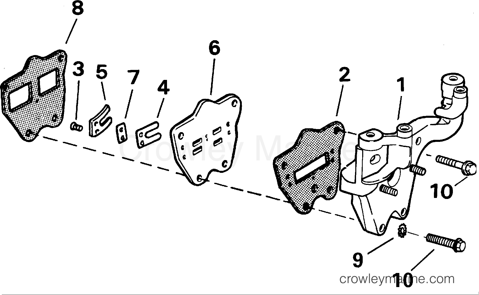 2000 Outboard 4 - J4RSSM - INTAKE MANIFOLD
