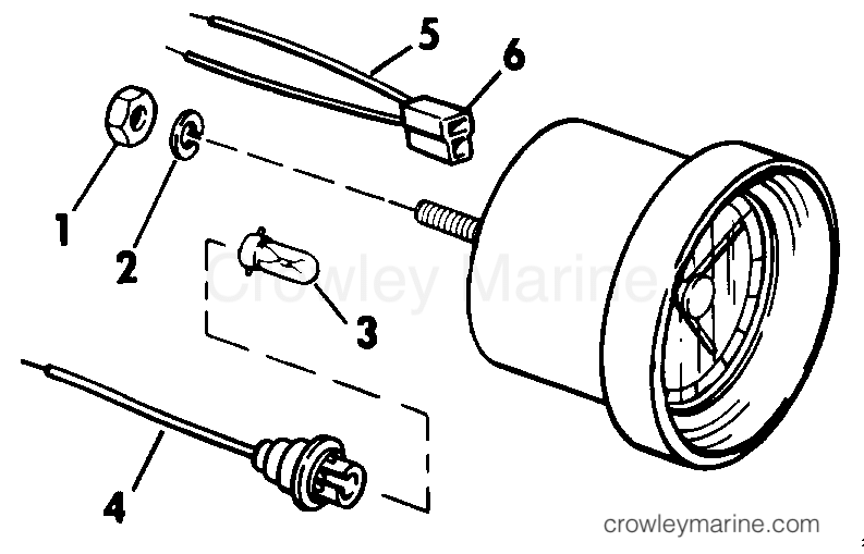 1985 Rigging OMC Stern Drive - All Models - CLOCK KIT