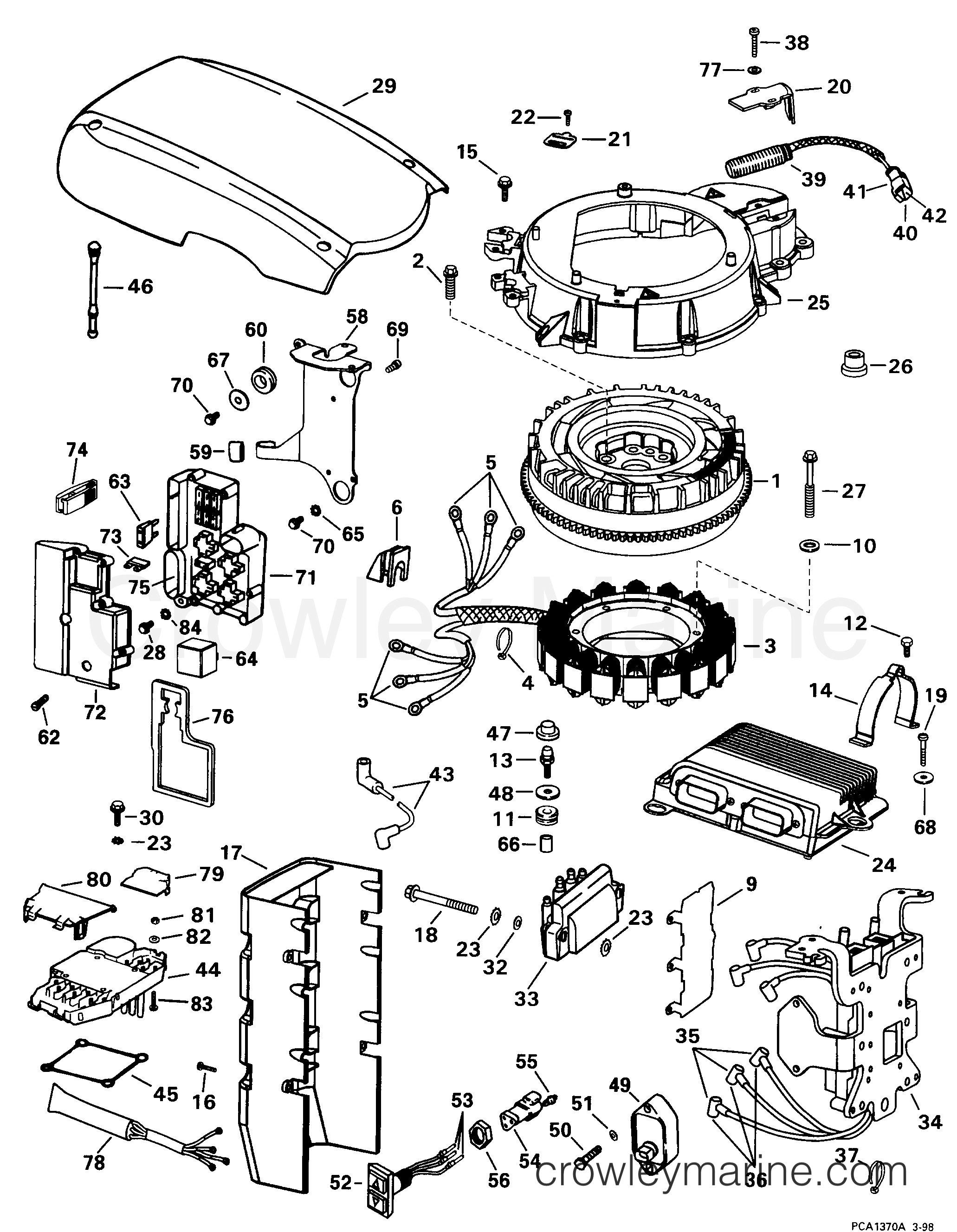 1998 Outboard 150 - J150ILECR - IGNITION SYSTEM