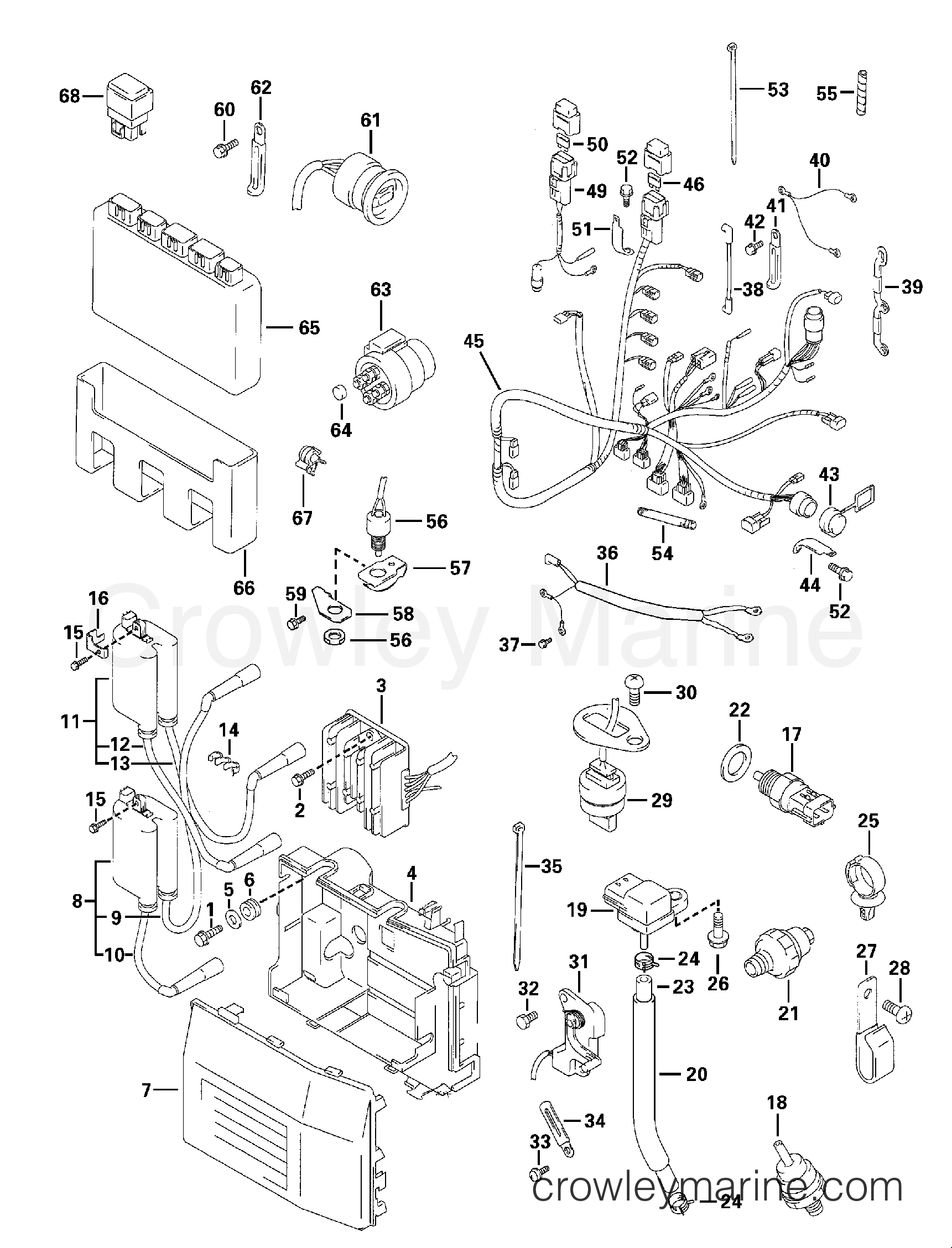 2000 Outboard 70 - E70 - ELECTRICAL SYSTEM