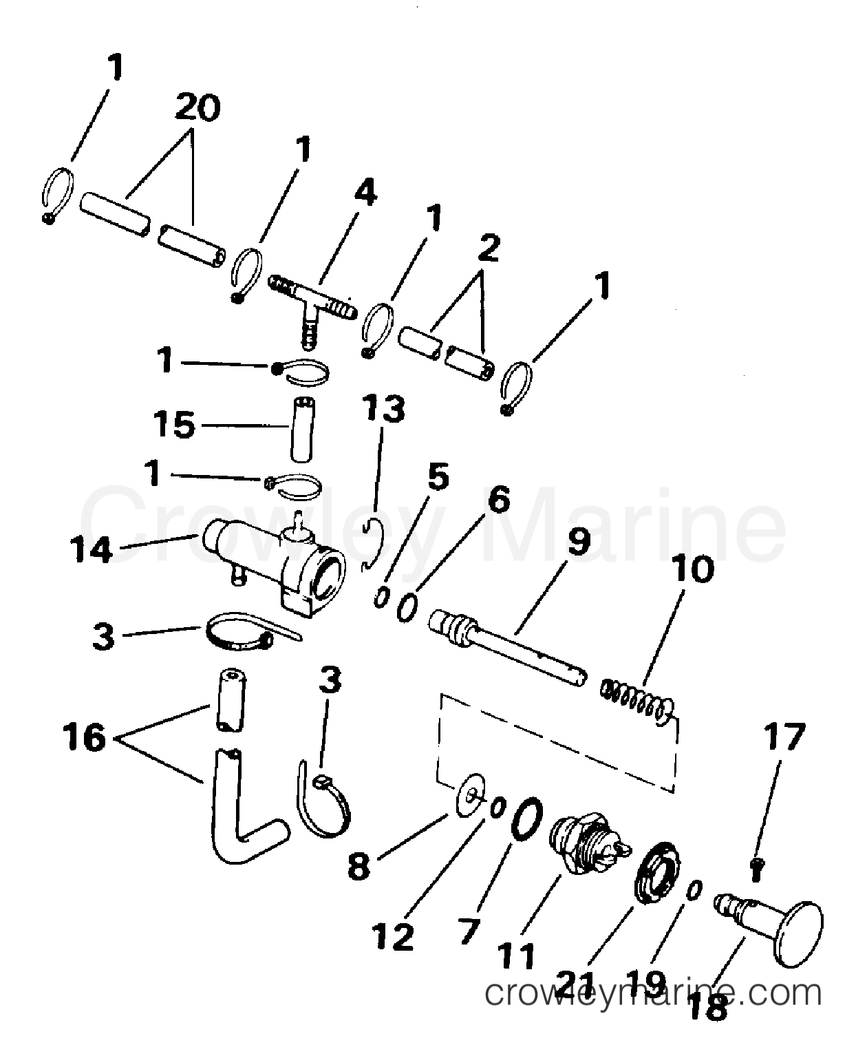 1994 Outboard 25 - J25RWERD - PRIMER PUMP