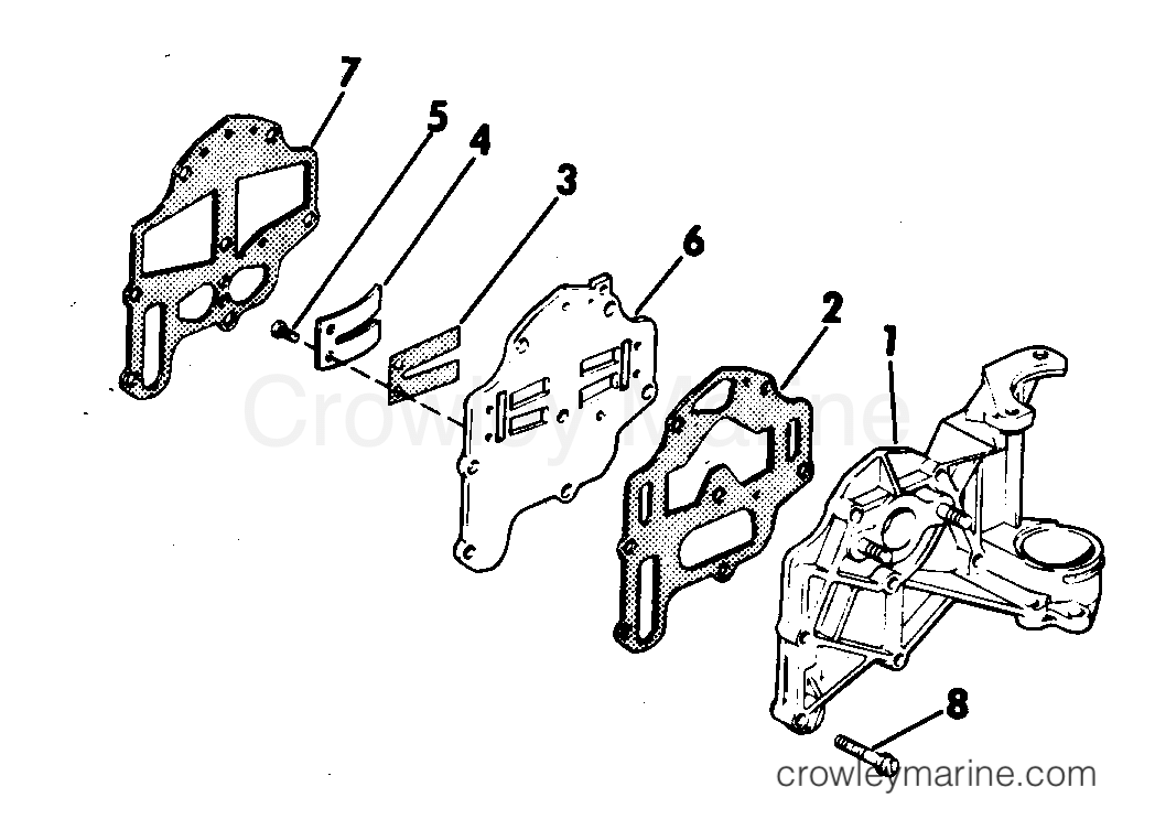 1971 Outboard 6 - 6RL71E - INTAKE MANIFOLD