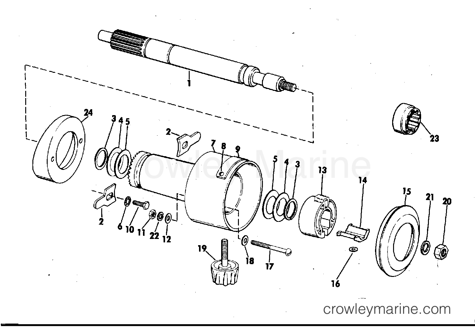 1973 Rigging Parts Accessories - Steering ROTARY HELM section