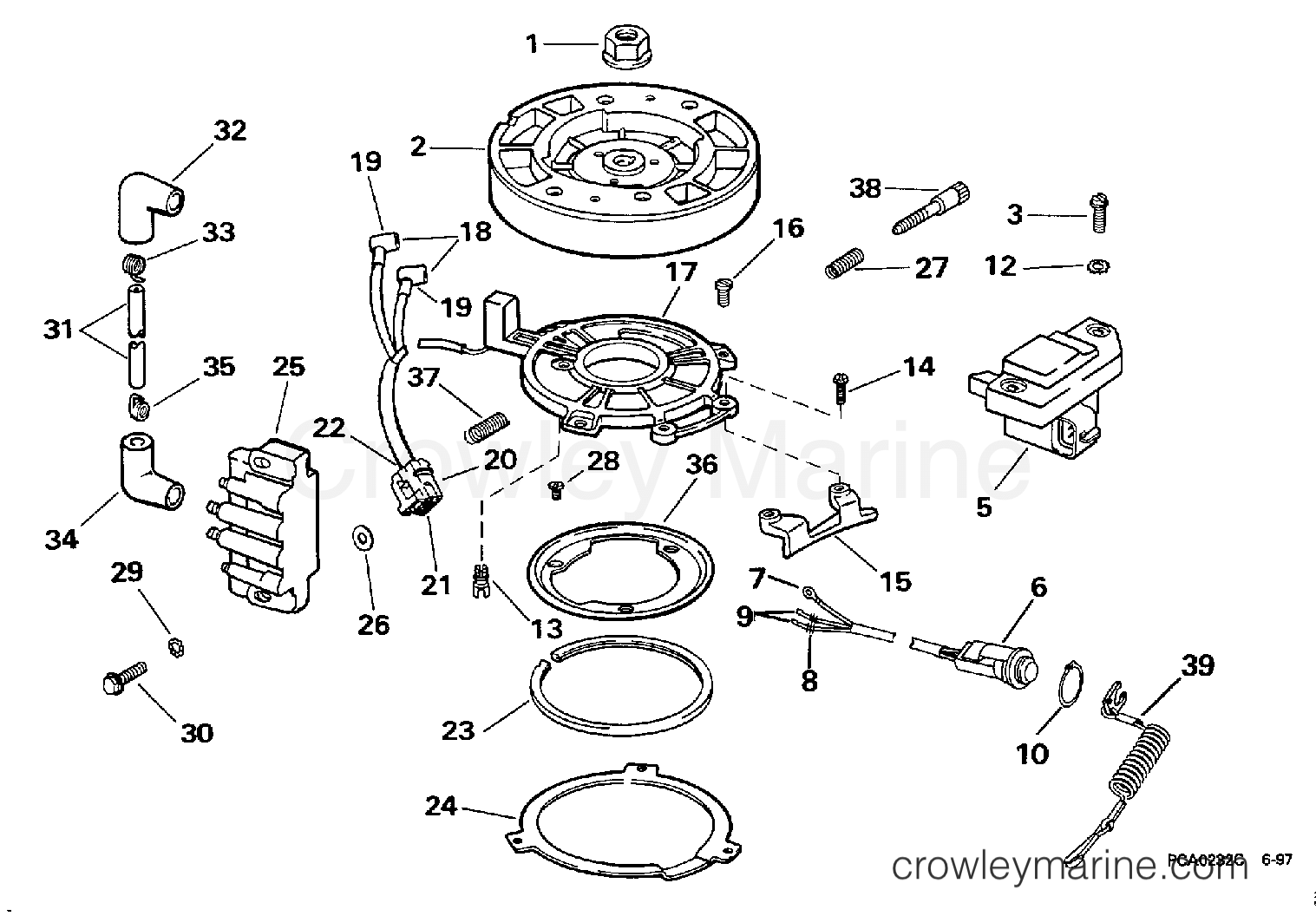 1998 Outboard 4 - J4BRECRJ - IGNITION