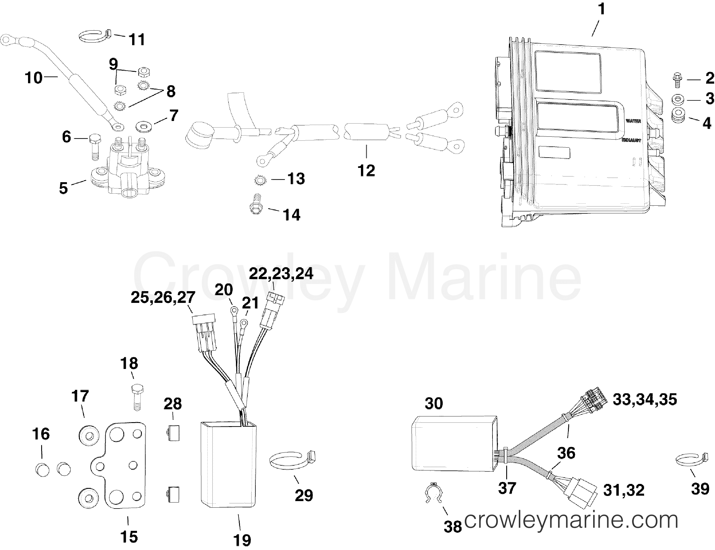 2010 Outboard 130 - E130DPXISC - ELECTRICAL COMPONENTS
