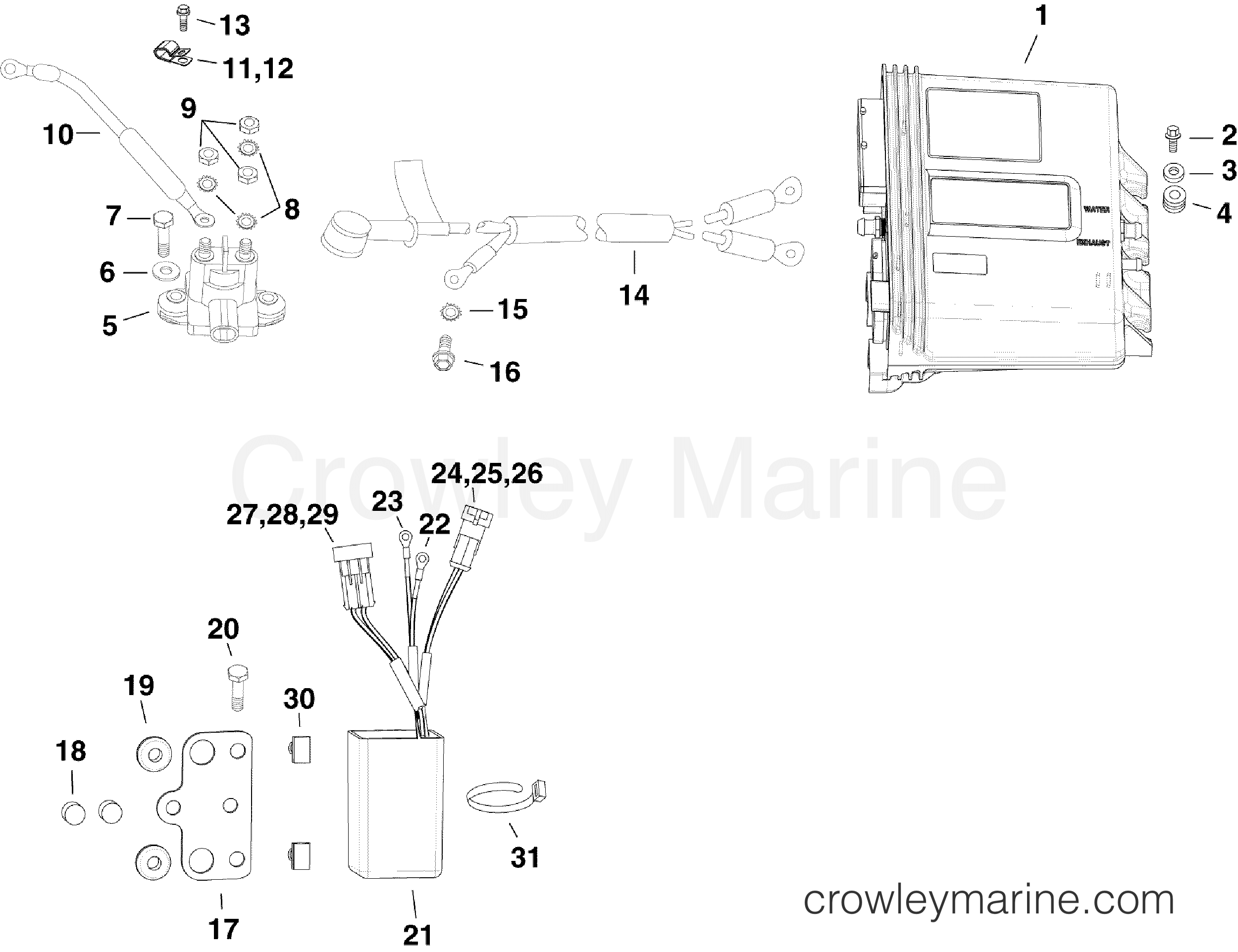 2007 Evinrude Outboards 150 - E150DBXSUF ELECTRICAL COMPONENTS section