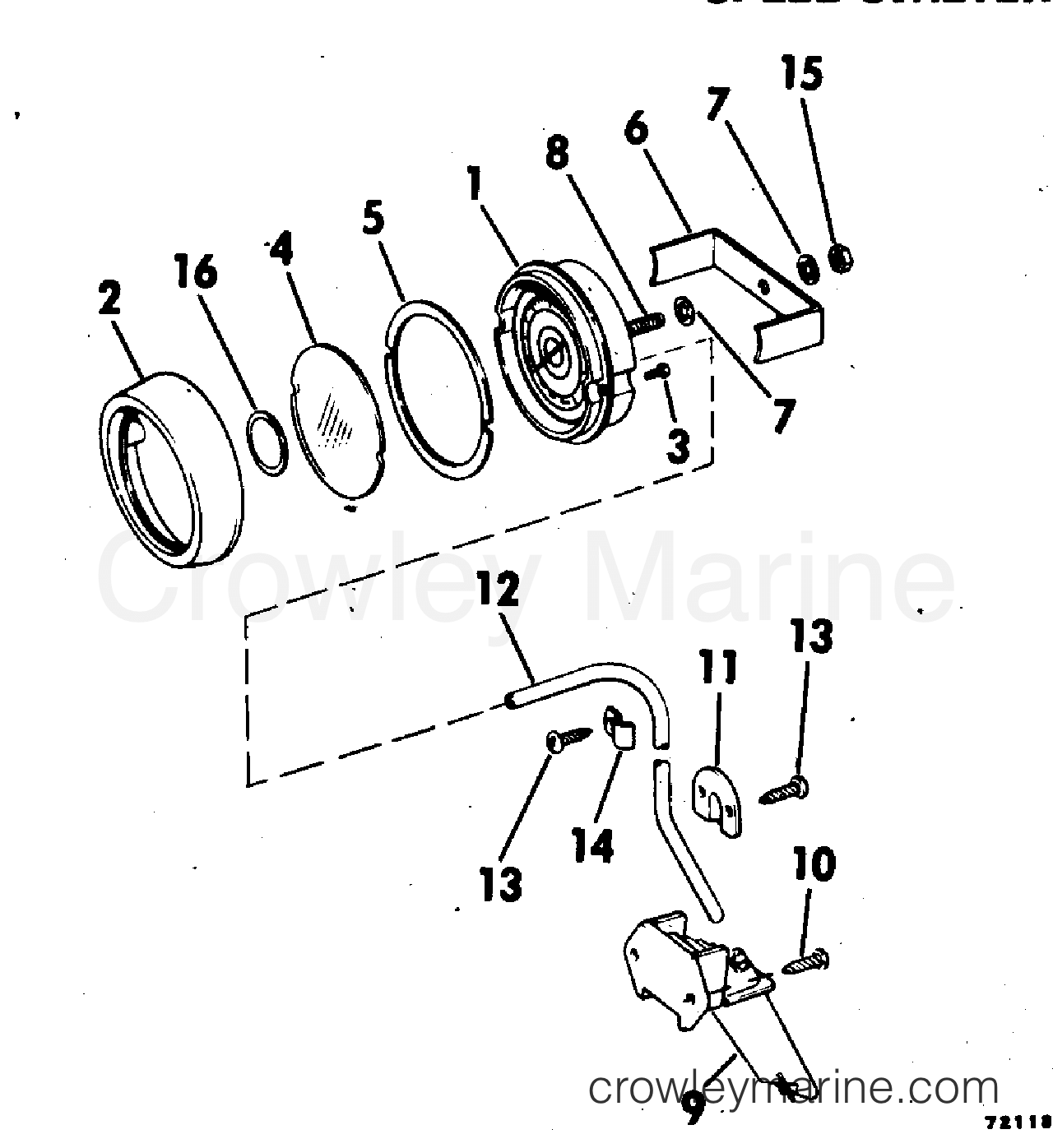 1977 Rigging Accessories - Instruments - SPEEDOMETER KIT-SUN SHIELD