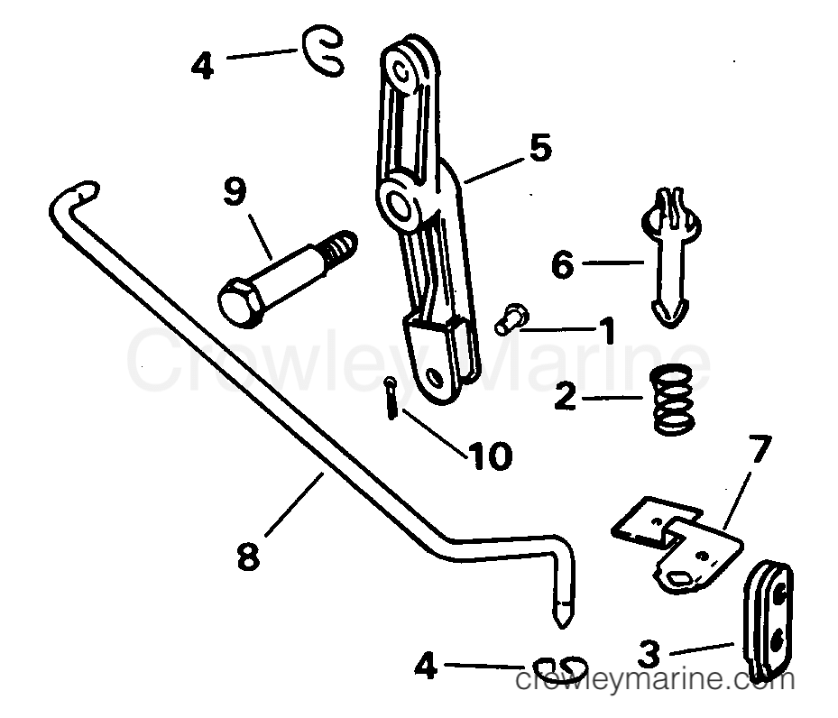 1995 Rigging Accessories - Remote Controls - REMOTE CONTROL ADAPTER KIT - 5, 6, 8 MODELS