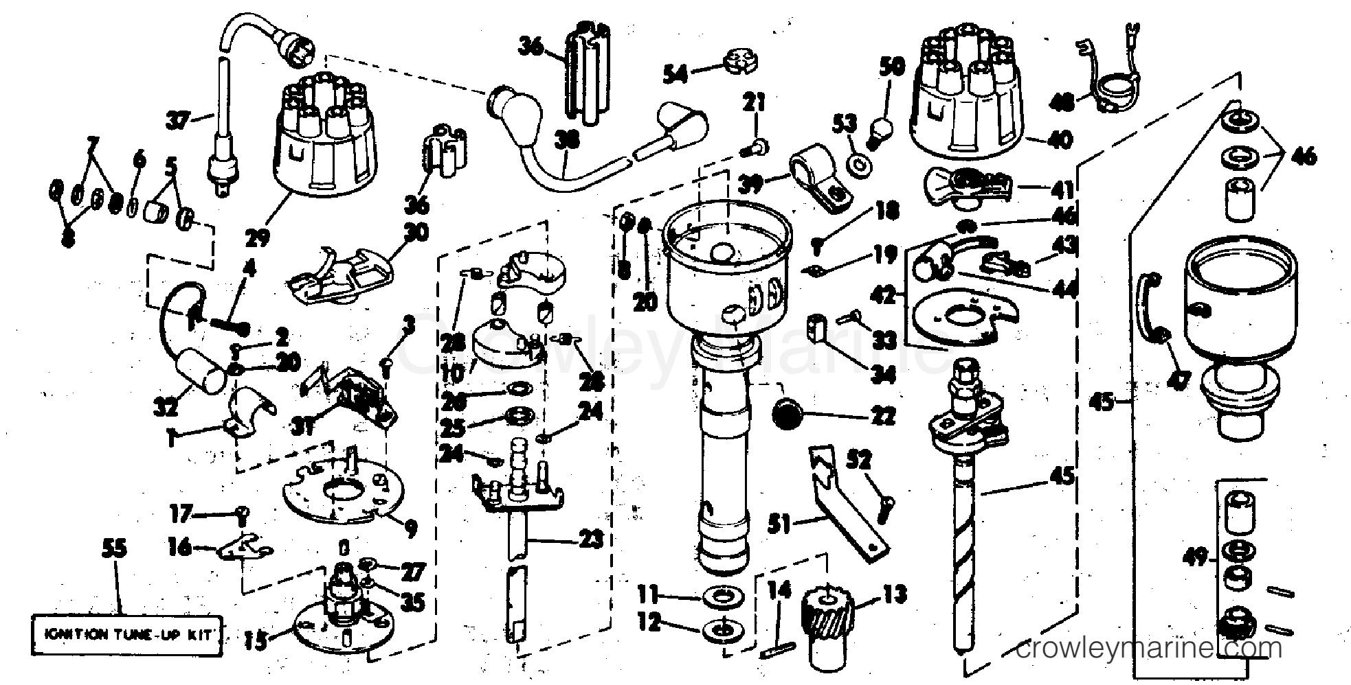 1981 Stern Drive 305 - 990345F - DISTRIBUTOR GROUP