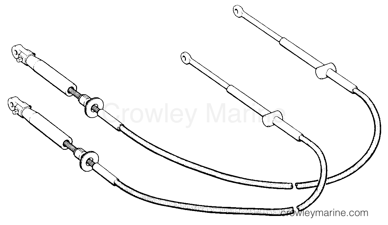1990 Rigging Accessories - Remote Controls - SHIFT & THROTTLE CABLES