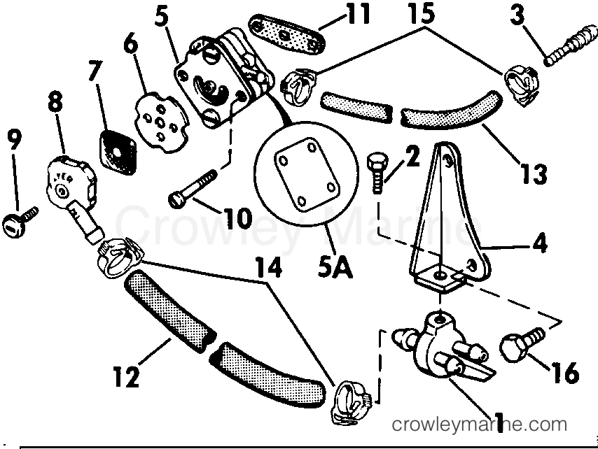 1985 Rigging Parts Accessories - Fuel System - FUEL PUMP KIT 4 MODEL 4BR MODELS ONLY