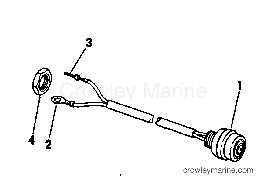 1977 Outboard 35 - 35752C - SHORTING SWITCH