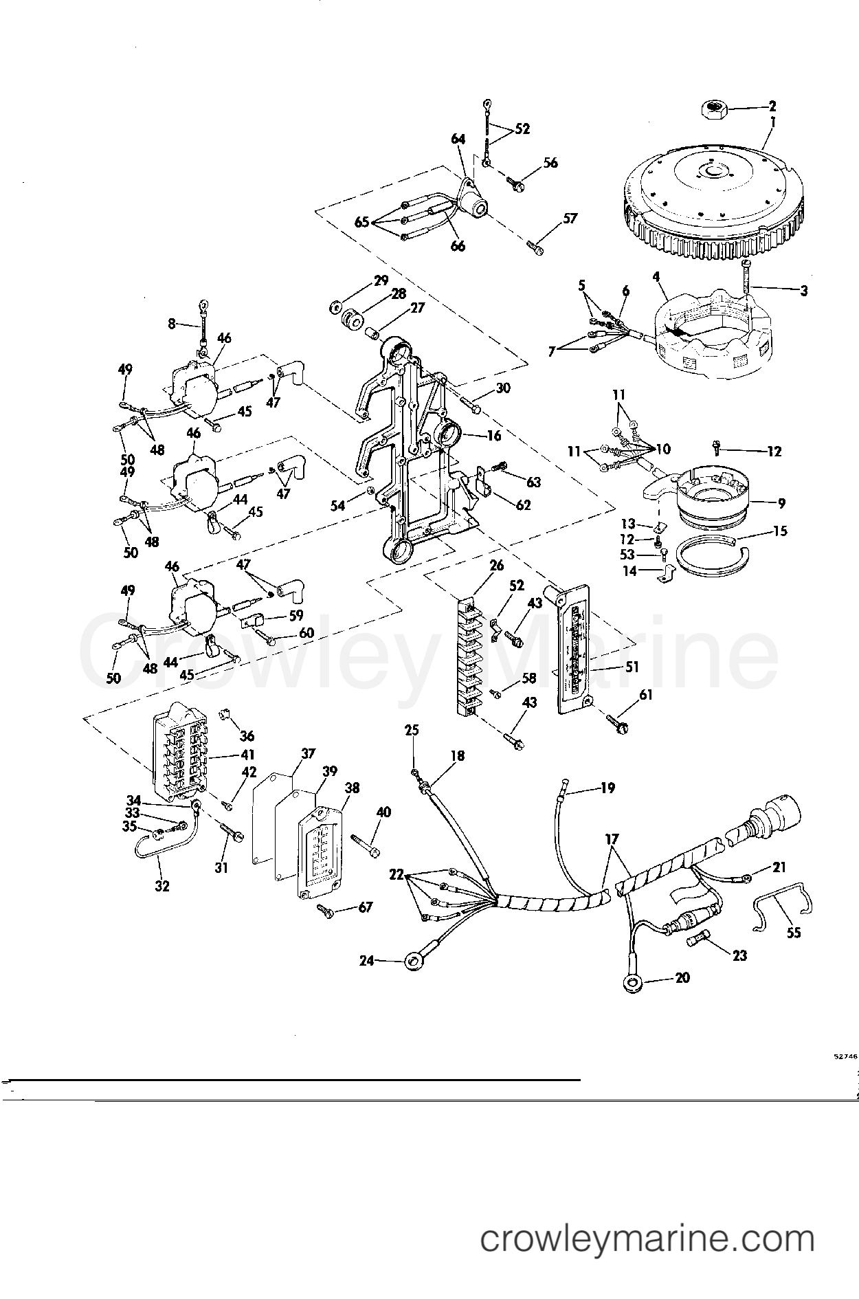 1975 Outboard 75 - 75ESLR75B - IGNITION SYSTEM
