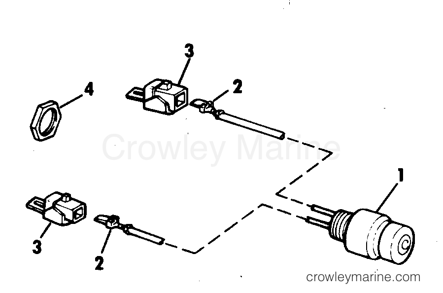 1976 Outboard 15 - 15E76A - SHORTING SWITCH