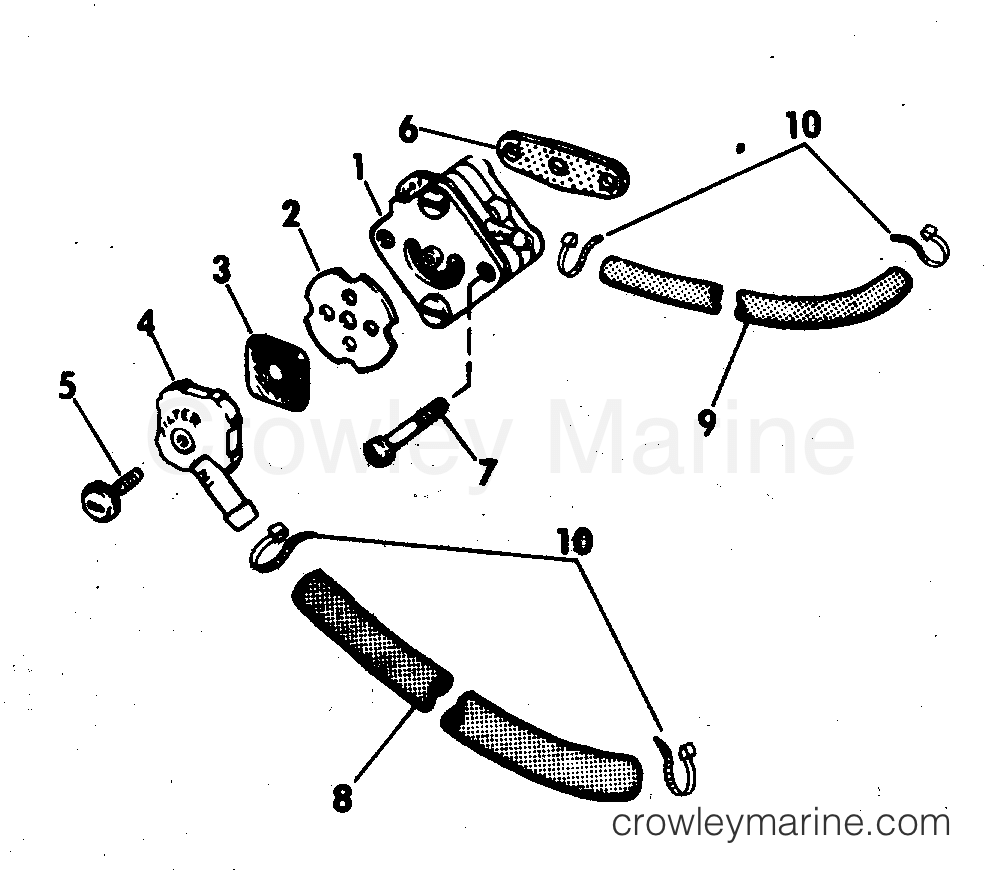 1976 Outboard 25 - 25E76E - FUEL PUMP